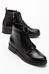 165-225 Leopard Lace-Up Zippered Women's Boots