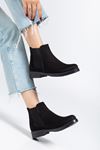 165-230 Black Elasticated Women's Casual Boots