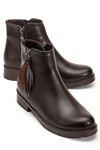 165-204 Black Suede Zipper Casual Women's Boots