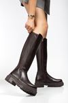 812-300 Black Zipper Casual Women's Boots