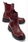 02-2004 Elasticated Women's Boots with Brown Buckle Accessories