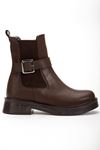 02-2004 Elasticated Women's Boots with Brown Buckle Accessories