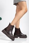 812-2137 Black Elasticated Women's Casual Boots