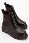812-2137 Black Elasticated Women's Casual Boots