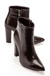 VRT-4801 Brown High Thick Heels Zippered Women's Boots