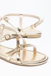 152-1110 Platinum Multi Stone Flip Flop Sandals